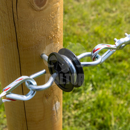 Izolator dublu pentru poarta gard electric